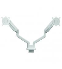 One For All DM4220 Solid Line Dual Monitor Mount - White